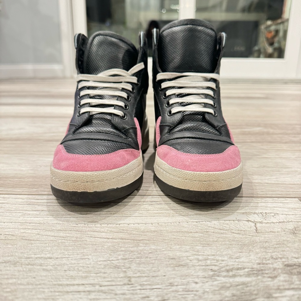 SAINT LAURENT High Top Tennis Shoes Size 7.5 - Picture 12 of 14
